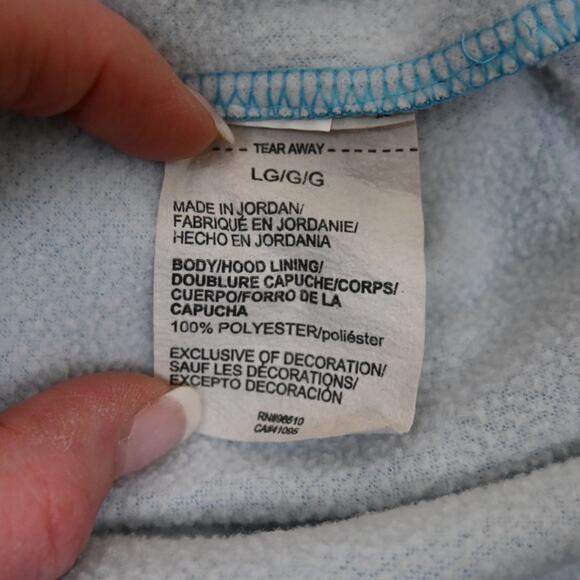 Under Armour Womens L Loose Fit Hoodie in Sky Blue - Picture 9 of 10